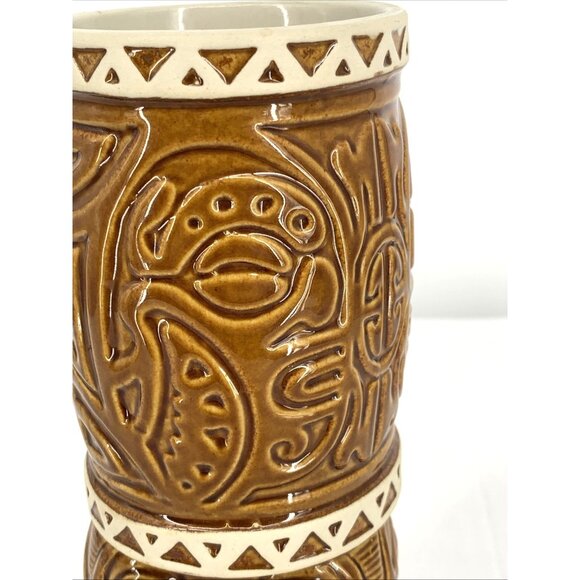 Tiki Mug Nari Rani Marquesan Tiki Farm Flounder Ceramic 2000-2015 8" Tall - Picture 8 of 8